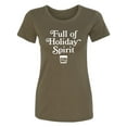 thumbnail image 1 of Full Of Holiday Spirit Womens crewneck tee, 1 of 2