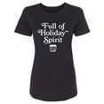 thumbnail image 1 of Full Of Holiday Spirit Womens crewneck tee, 1 of 2