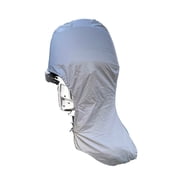 SavvyCraft  Heavy Duty Outboard Motor Cover Waterproof 600D Polyester Marine Boat Engine Cover Fits Up to 8-15 HP Blue