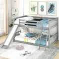 thumbnail image 1 of Full Over Bunk Bed, Gray - With Foldable And Telescopic Slide Construction Bed Reclinable ,, 1 of 6