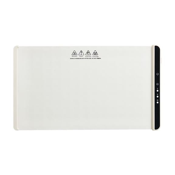 Full Plate Insulation Pad, Multi-Functional Electric Heating Tray, Adjustable Temperature Food Warmer, Flexible Silicone Heating Mat for Dining Table