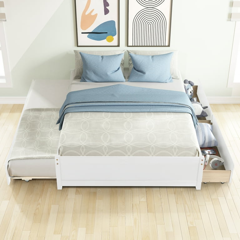 Twin/Full Bed Frame - Support for Your Mattress and Boxspring