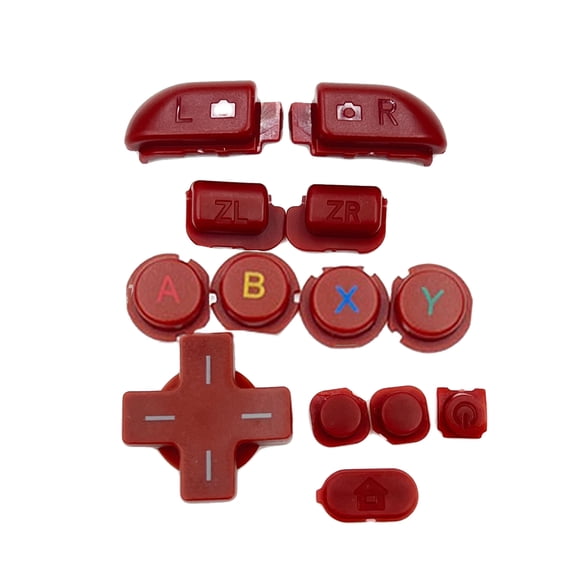Full Power Buttons Kit D Pad A B X Y L R ZR Home ON OF Replacement Compatible for New 3DSXL 3DSLL Console Repair Part