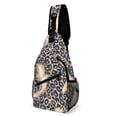 thumbnail image 1 of Full Print Chest Bag 8×15in Outer Large Bag On Both Sides Of Mesh Bag Inside Pocket Design Sponge Pad Shoulder Strap Leopard Skin Print Style LightSkyBlue_1, 1 of 8