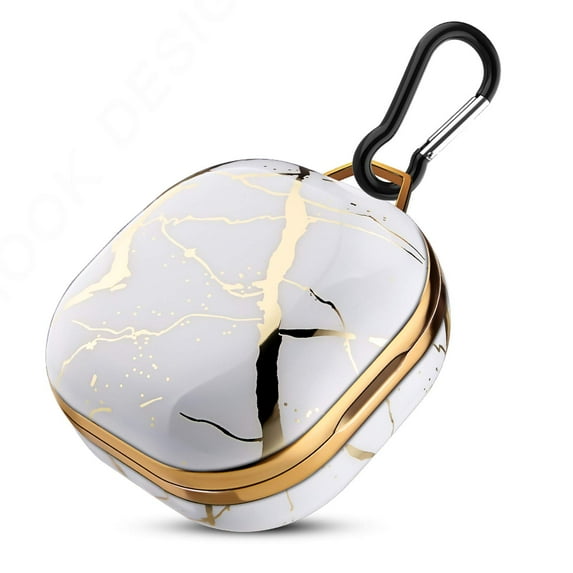 Full Protective Case for Samsung Galaxy Buds 2 Pro (2022)/Galaxy Buds 2 (2021)/Buds Pro (2021)/Buds Live (2020) Case Cover with Carabiner Shock Absorbing 360° Protective Scratch Resistant