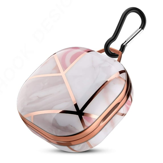 Full Protective Case for Samsung Galaxy Buds 2 Pro (2022)/Galaxy Buds 2 (2021)/Buds Pro (2021)/Buds Live (2020) Case Cover with Carabiner Shock Absorbing 360° Protective Scratch Resistant