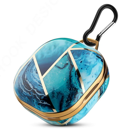 Full Protective Case for Samsung Galaxy Buds 2 Pro (2022)/Galaxy Buds 2 (2021)/Buds Pro (2021)/Buds Live (2020) Case Cover with Carabiner Shock Absorbing 360° Protective Scratch Resistant