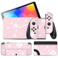 thumbnail image 1 of Full Protective Stickers Set for Nintendo Switch OLED, Vinyl Cover Skin Stickers for Console Joycon Controller, Decals Protector Set - Cherry, 1 of 4
