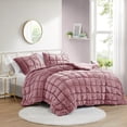 thumbnail image 1 of Full/Queen 3 Piece Comforter Set,Pink Polyester Household Supplies Décor Bedding Bedding Sets, 1 of 10