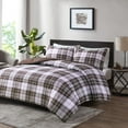 thumbnail image 1 of Full/Queen 3M Scotchgard Down Alternative Comforter Set, All Season Microfiber Bedding Set with 2 Shams, Multicolor Plaid, 1 of 11