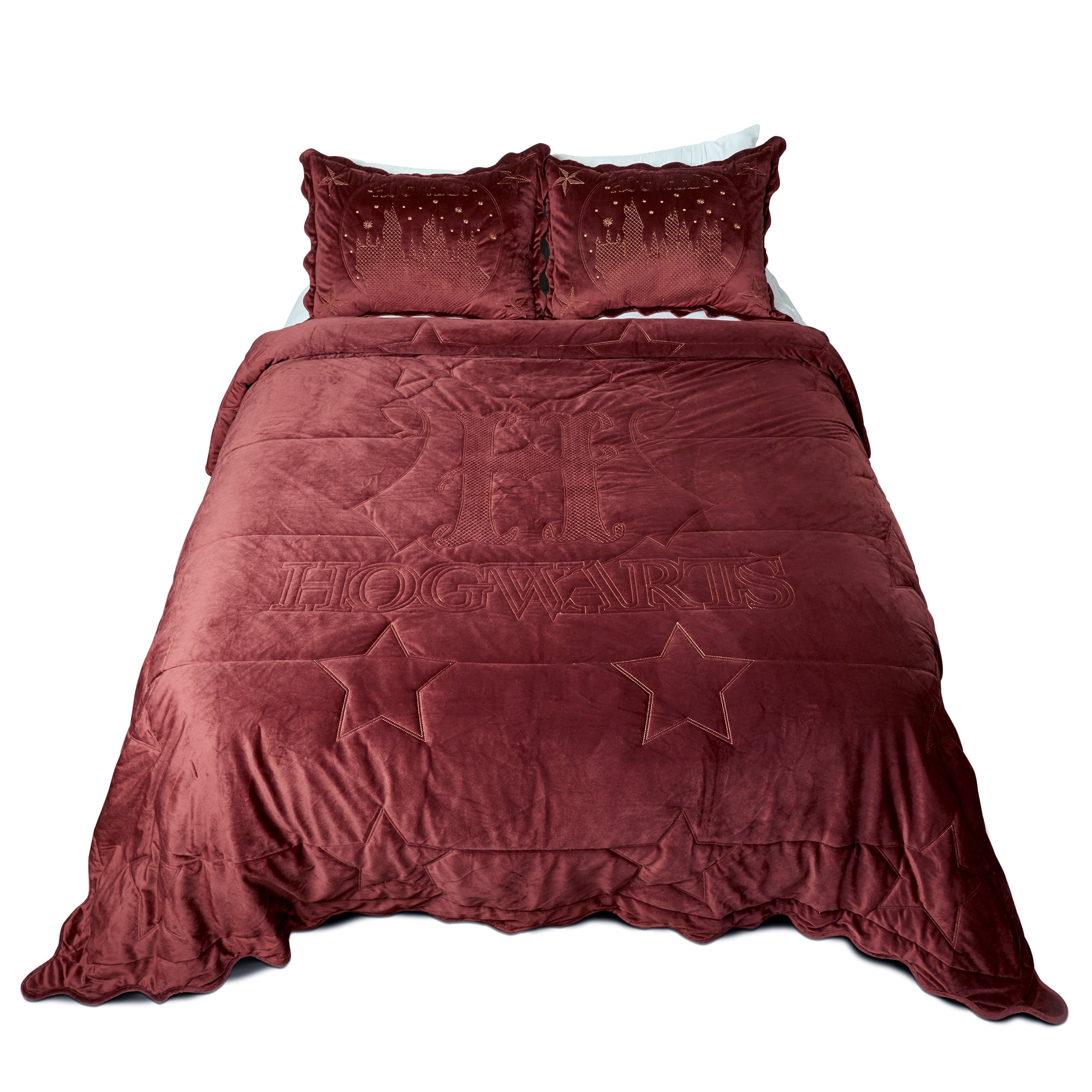 Harry Potter Golden Hogwarts 3 Piece Full/Queen Bedding Set for All Ages