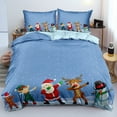 Full/Queen Christmas Bedding Sets Christmas Deer Snowman Snowflake