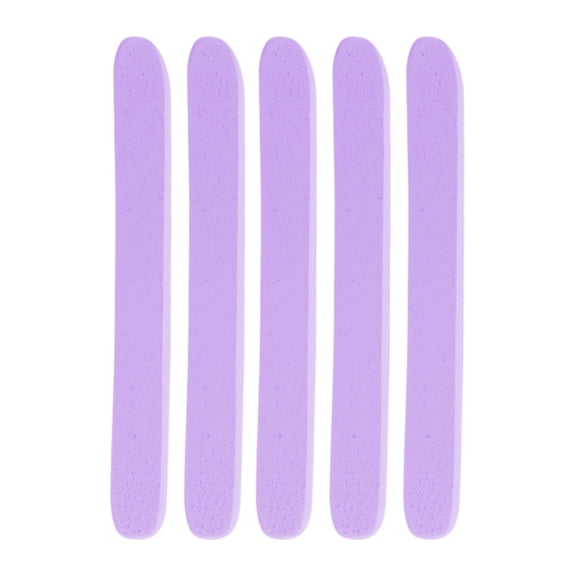 Unique Bargains 5 Pcs Compressed Facial Sponge Portable Reusable Cleansing Puff Purple
