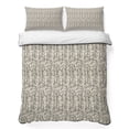 thumbnail image 1 of Full Quilt Set 78''x90'', Beige Black Striped Lightweight Bedspread Coverlet Set with 2 Pillow Shams, Abstract Modern Art Irregular Stripe Breathable All Season Quilt Bedding for Bedroom/Guest Room, 1 of 9