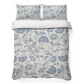 thumbnail image 1 of Full Quilt Set 78''x90'', Blue Paisley Lightweight Bedspread Coverlet Set with 2 Pillow Shams, Vintage Boho Flower Botanical Leaf Branch Breathable All Season Quilt Bedding for Bedroom/Guest Room, 1 of 9
