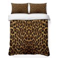 thumbnail image 1 of Full Quilt Set 78''x90'', Brown Leopard Print Lightweight Bedspread Coverlet Set with 2 Pillow Shams, Classic Abstract Animal Patterned Breathable All Season Quilt Bedding for Bedroom/Guest Room, 1 of 9