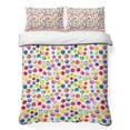 thumbnail image 1 of Full Quilt Set 78''x90'', Colorful Polka Dot Lightweight Summer Bedspread Coverlet Set with 2 Pillow Shams, Watercolor Rainbow Polka Dots Breathable All Season Quilt Bedding for Bedroom/Guest Room, 1 of 9