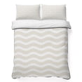 thumbnail image 1 of Full Quilt Set 78''x90'', Cream Moire Lightweight Summer Bedspread Coverlet Set with 2 Pillow Shams, Water Ripple Stripe Farmhouse Breathable All Season Quilt Bedding for Bedroom/Guest Room, 1 of 9