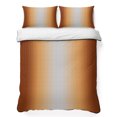 thumbnail image 1 of Full Quilt Set 78''x90'', Dark Burnt Orange Ombre Lightweight Bedspread Coverlet Set with 2 Pillow Shams, Modern Grey Gradient Farmhouse Art Breathable All Season Quilt Bedding for Bedroom/Guest Room, 1 of 9
