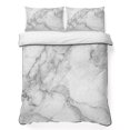 thumbnail image 1 of Full Quilt Set 78''x90'', Gray Marble Lightweight Bedspread Coverlet Set with 2 Pillow Shams, Modern Simple Gradient Abstract Patterned Breathable All Season Quilt Bedding for Bedroom/Guest Room, 1 of 9
