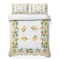 thumbnail image 1 of Full Quilt Set 78''x90'', Lemon Yellow Lightweight Bedspread Coverlet Set with 2 Pillow Shams, Modern Country Flower Floral Summer Spring Breathable All Season Quilt Bedding for Bedroom/Guest Room, 1 of 9