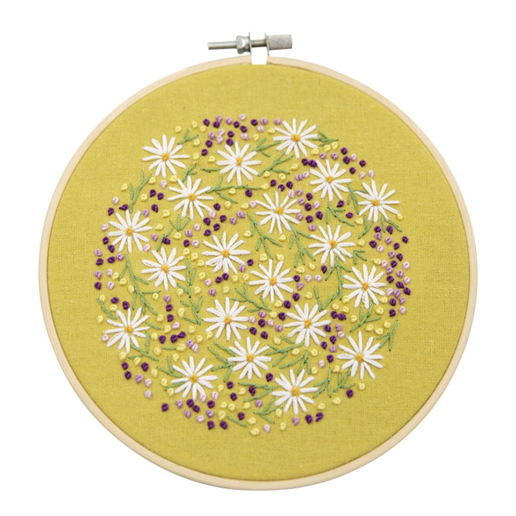 Full Range of Embroidery Stitch Stamped Embroidery Cloth with Floral