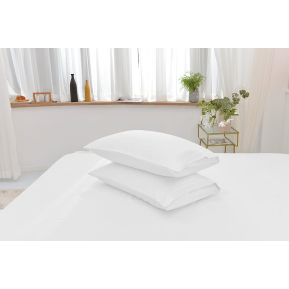 Full Rayon Made From Bamboo Sheet Set - Softer Than Cotton Full Size - Wrinkle Free - 16" Deep Pockets - 4 Piece - 1 Fitted Sheet, 1 Flat, 2 Pillowcases Full White