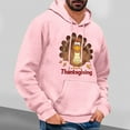 thumbnail image 1 of Full Reduction Offer LEBONYARD Crew Neck Henley Men Shirts Long Sleeve,Men's Printed Casual Hooded Long-sleeved Hoodie Pink S, 1 of 4