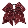 thumbnail image 1 of Full Rhinestone Cheer Bow - Maroon, 1 of 1