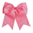 thumbnail image 1 of Full Rhinestone Cheer Bow - Neon Pink, 1 of 1