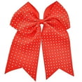 thumbnail image 1 of Full Rhinestone Cheer Bow - Red, 1 of 1