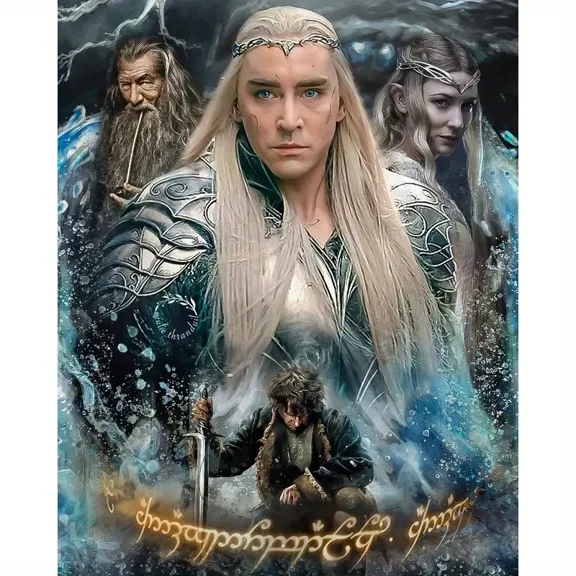 Full Round Drills The Lord of The Rings Diamond Painting Kit DIY Cross Stitch Rhinestone Mosaic Home Decoration Gift