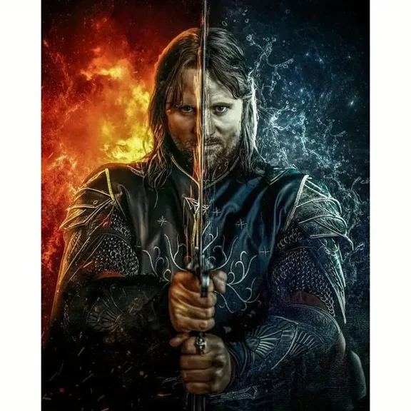 Full Round Drills The Lord of The Rings Diamond Painting Kit DIY Cross Stitch Rhinestone Mosaic Home Decoration Gift