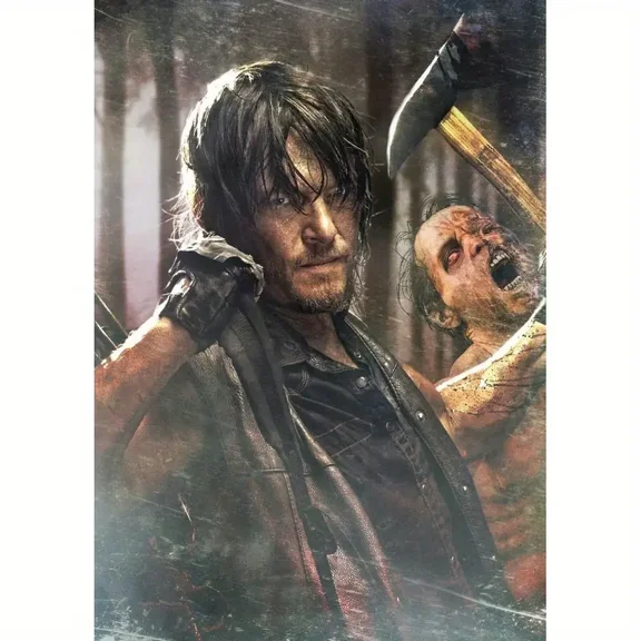 Full Round Drills The Walking Dead Daryl Diamond Painting Kit DIY Cross Stitch Rhinestone Mosaic Home Decoration Gift