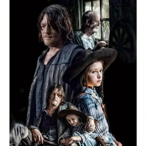 Full Round Drills The Walking Dead Diamond Painting Kit DIY Cross Stitch Rhinestone Mosaic Home Decoration Gift