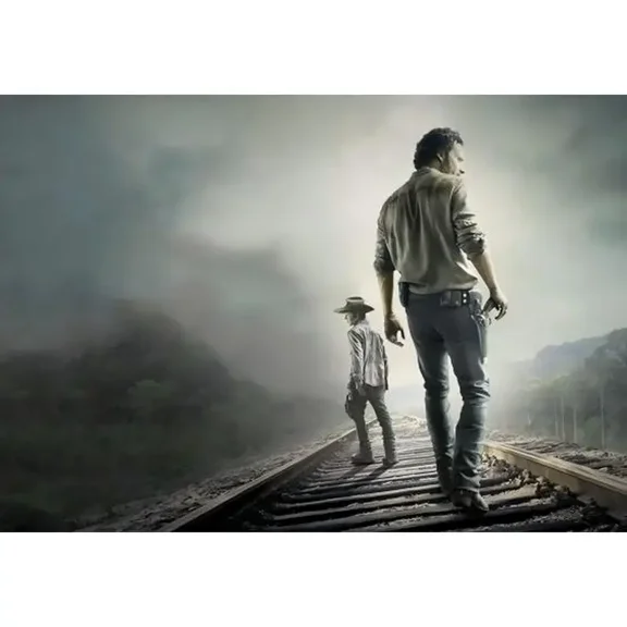 Full Round Drills The Walking Dead Diamond Painting Kit DIY Cross Stitch Rhinestone Mosaic Home Decoration Gift