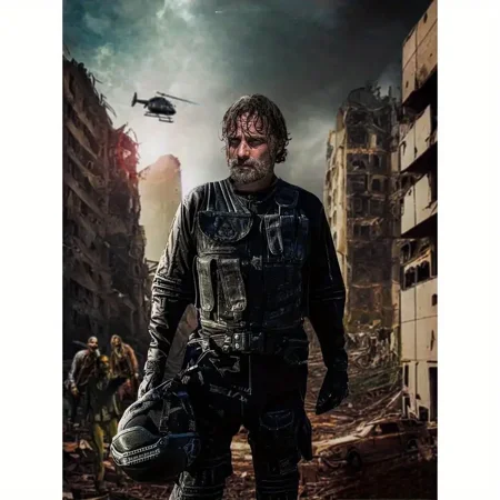 Full Round Drills The Walking Dead Rick Grimes Diamond Painting Kit DIY Cross Stitch Rhinestone Mosaic Home Decoration Gift