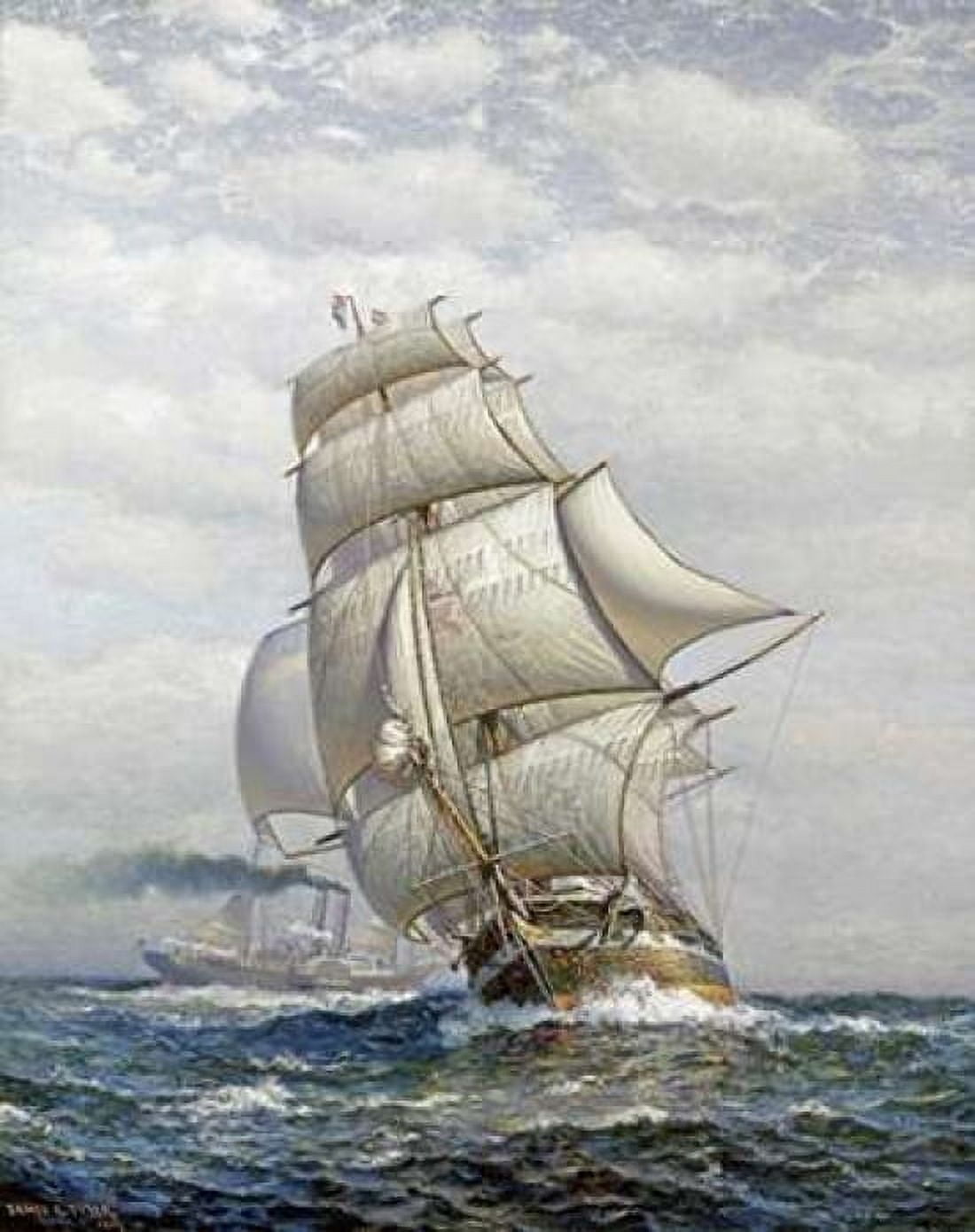 Full Sail Canvas Art - James Gale Tyler (22 x 28)