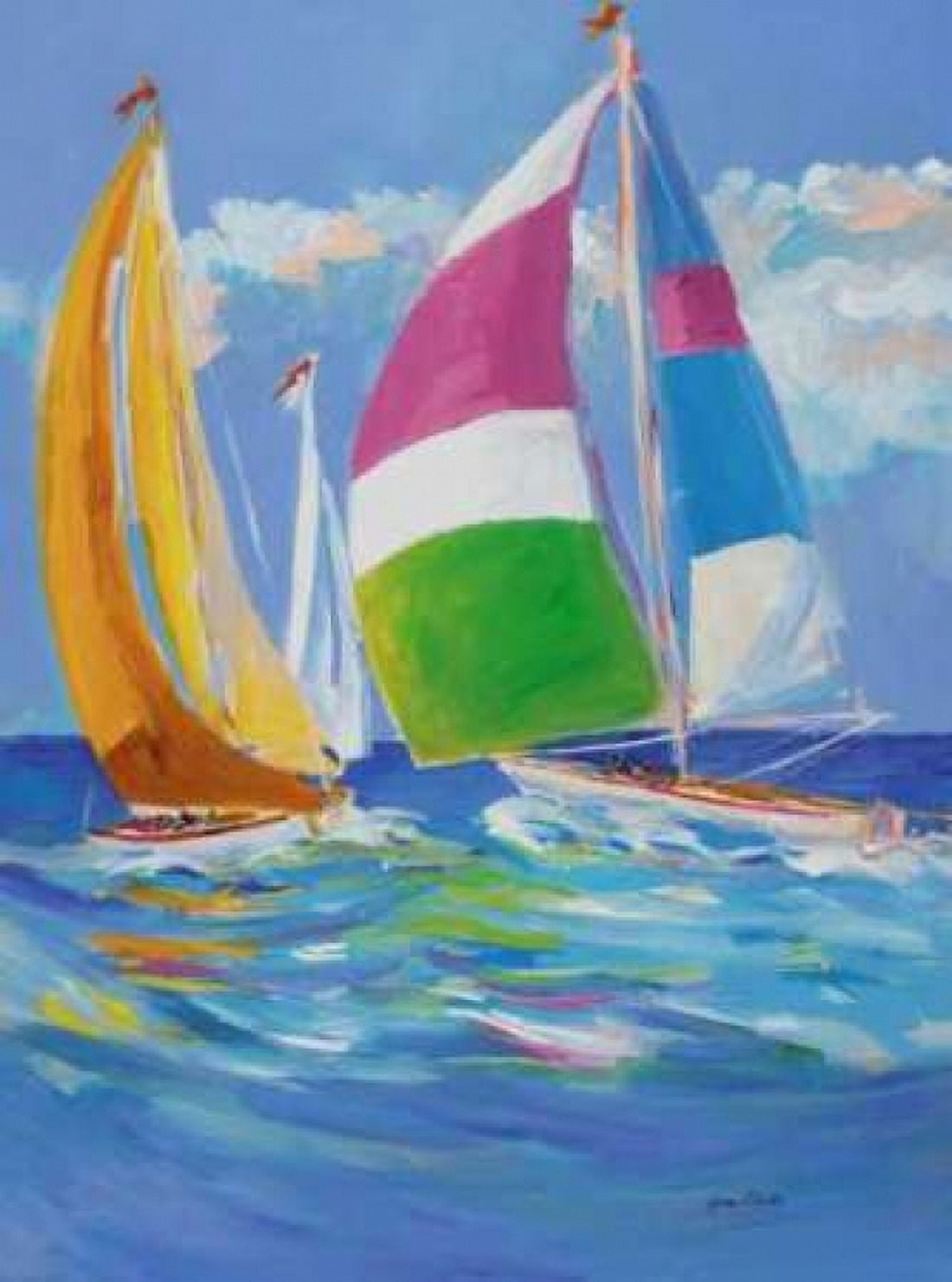 Full Sail II Canvas Art - Jane Slivka (18 x 24)