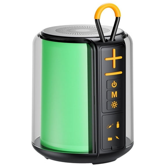 Full Screen TWS Dazzle Colour Pulsation Bluetooth Speakers Audio Outdoor Subwoofer RMG Lights Computer Home Plug Card