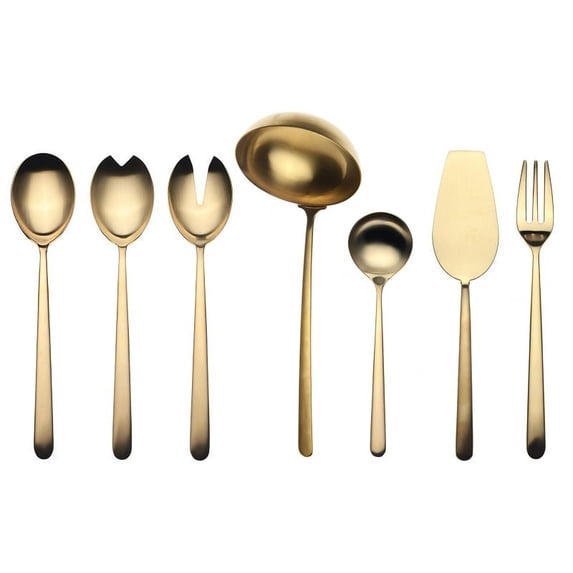 Full Serving Set 7Pcs Linea Ice Oro