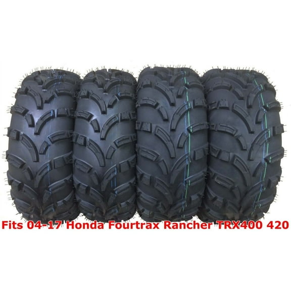 Full Set 04-17 Honda Fourtrax Rancher TRX400 420 ATV Tires 24x8-12 & 24x10-11