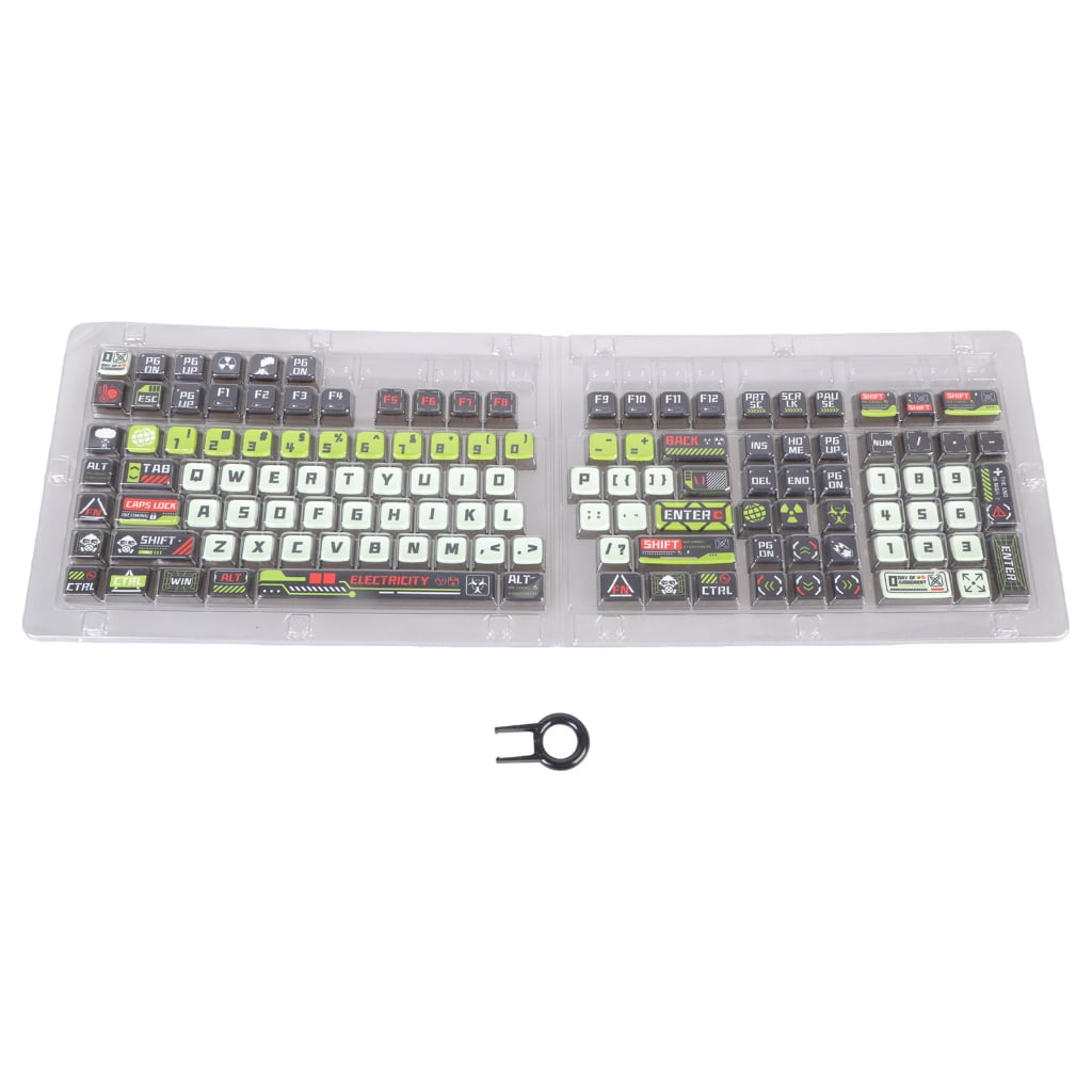 Full Set 125Key PBT+PC Keycaps 4 Sided Sublimations Printing MDAs Contouring For Mechanical Gaming Keyboards