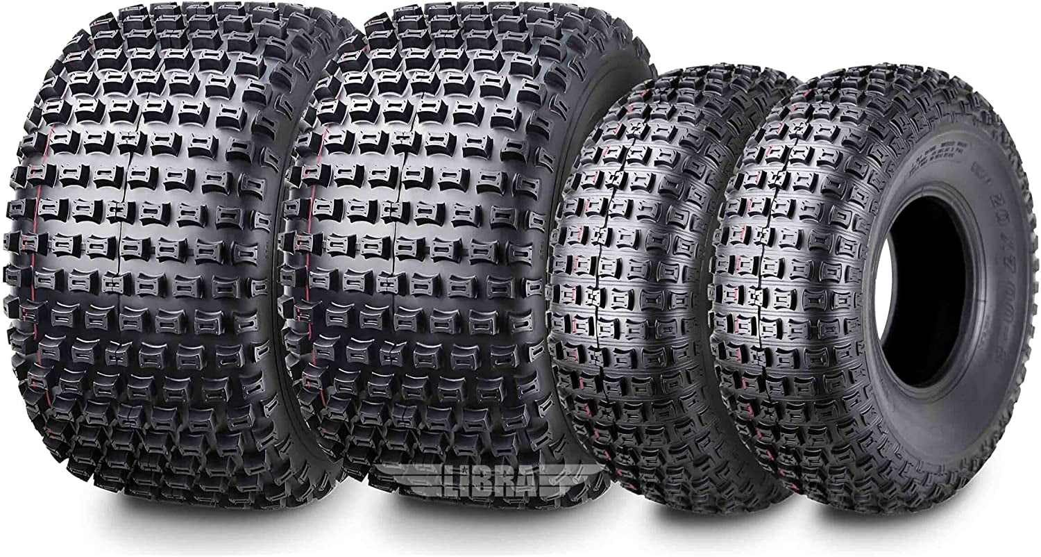 WANDA Full Set ATV UTV Tires 20x7-8 Front & 22x11-8 Rear 4PR, Puncture ...