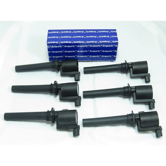 Full Set of 6 (Reference#DG500) Ignition Coils for Ford Lincoln Mercury 3.0L V6 DOHC 01-06 Escape, 05-07 Five Hundred, 05-07 Freestyle, 01-08 Tribute, 05-08 Mariner, 05-07 Mariner V6 (SEE FITMENT)