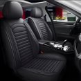 thumbnail image 1 of Full Set Car Seat Covers Fit for Chevrolet Tahoe 2011-2024,5pcs PU Leather Car Seat Cushion Protector Waterproof&Airbag Compatible,Black, 1 of 7