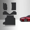 thumbnail image 2 of Leather Car Floor Mats Custom For Alfa Romeo Giulia 2017 2018 2019 2020 2022 2023 2024 Full Coverage Anti Slip Foot Pads All Weather Protector Accessories,Redstyle 2 of 13