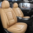 thumbnail image 1 of Full Set for Nissan Pathfinder Car Seat Covers 2011-2026,Waterproof Nappa Leather Car Seat Protector,Anti-Slip and Comfortable Car Seat Cover&Accessories(5 Seats/Beige), 1 of 7