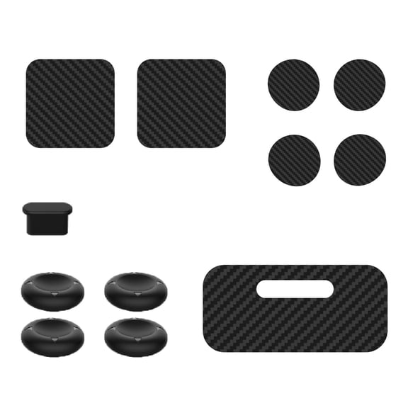 Full Set Protective Sticker for Steam Controller 2026 Adhesive Stickers with Type C Dust Cap Game Accessory Easy Install