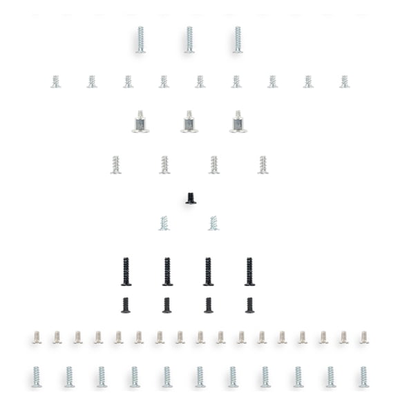 Full Set Screws Internal External Metal Screw Set for Lite Gaming Accessories Game Console Screws